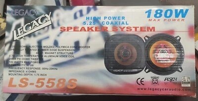 American LEGACY Series 2 LS-558S 180 Watt 5.25" 2-Way Coaxial Speakers - Image 1 of 4