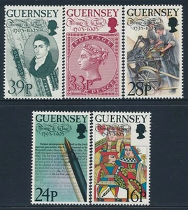 1993 GUERNSEY THOMAS DE LA RUE SET OF 5 FINE MINT MNH - Bild 1 von 1