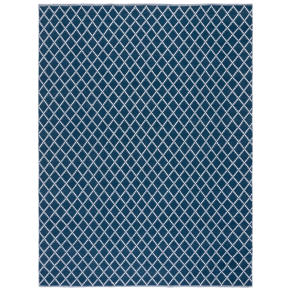 SAFAVIEH Montauk MTK706N Handwoven Navy / Ivory Rug - Image 1 of 4