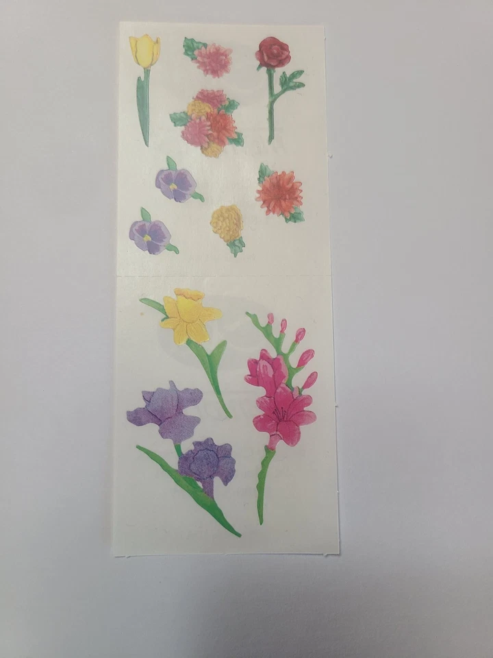 Libro de recortes Creative Memories flores de primavera pegatina iris, tulipán, narciso, pensamiento Foto 1 de 1