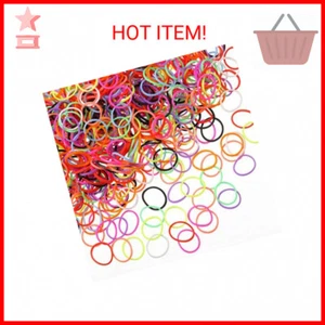 1000 Mini Rubber Bands Soft Elastic Bands for Hair Braids Hair (Vibrant Color) - Picture 1 of 2