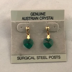 Vintage Austrian Drop Dangle Crystal Earrings - Picture 1 of 6