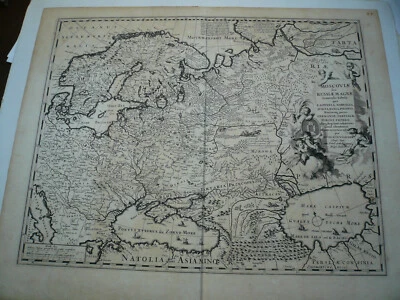 Moscoviae Russiae magnae, anno 1670, map, Nicolaus Visscher-ORIGINAL---- Russia, - Image 1 of 4