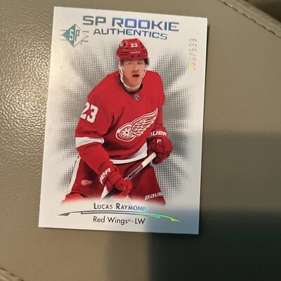 2021-22 UD SP Hockey Rookie Authentics Silver #132 Lucas Raymond /599-Red Wings - Image 1 of 2
