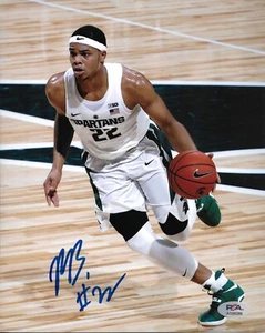 MILES BRIDGES signed MICHIGAN STATE SPARTANS 8X10 photo w/ COA PSA AO25256 - Picture 1 of 1