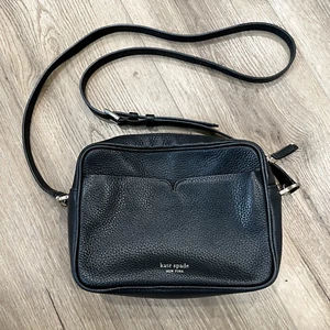 Kate Spade New York Polly Medium Black Camera Crossbody Bag Leder - Bild 1 von 11