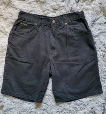 Vintage 1990's Men's H.I.S. Black Denim/Jean Jorts Shorts Size 32 - Image 1 of 4