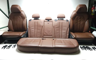 14-18 BMW X5 F15 Front & Rear Seat Set Driver / Passenger OEM 89K Miles✅ Dakota - Image 1 of 4