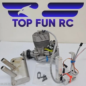 Super Tiger G4500 RC Nitro Motor auf Gas umgebaut, läuft super Auspuff und Halterung - Bild 1 von 11