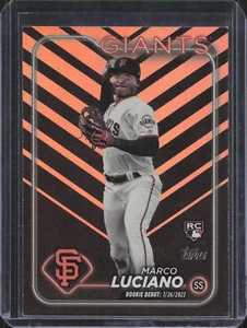 2024 Topps Update Halloween Orange and Black Foil #US217 Marco Luciano - Bild 1 von 2