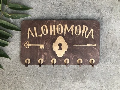 Alohomora key holder for wall, Harry Potter instead wall key holder - Image 1 of 2