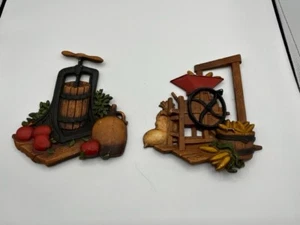 HOMECO GUSSEISEN METALL WANDTAFELN 1978 APFELPRESSE/MAISMÜHLE - Bild 1 von 6