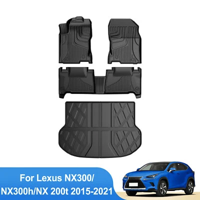 All Weather for 2015-2021Lexus NX200t/NX300/NX300h TPE Floor Mats and Trunk Mat - Image 1 of 4