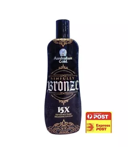 Australian Gold 15X Sinfully Bronze Tanning Lotion In/outdoor Use. UV Activated - Picture 1 of 1