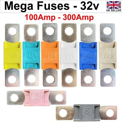 Mega Fuse Heavy Duty Strip Link Fuses 100A - 300A Automotive Fuses For Marine