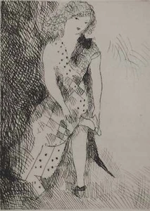 Marie LAURENCIN : Cendrillon et la pantoufle de verre, Gravure originale - Picture 1 of 6