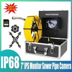 7" Monitor 1080P Sewer Pipe Inspection Video Camera Industrial Endoscope System - Picture 1 of 20