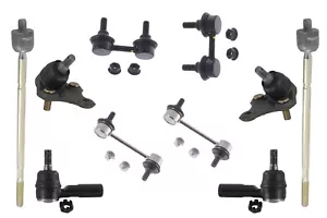 Suspension & Steering Kit Ball Joints Sway Bar Links Tie Rods Front Both Side - Picture 1 of 1