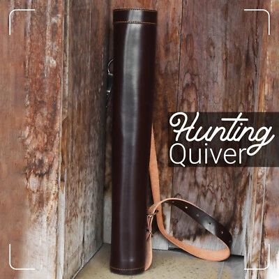 Back Arrow Quiver Genuine Cow Leather Arrow Holder Traditional Handmade Quivers - Image 1 of 3