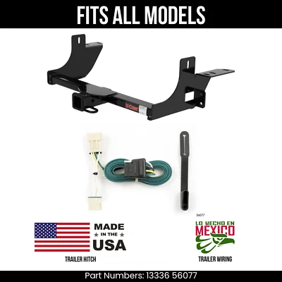 Engate de reboque de relé Saturn 05-07 com chicote de fios de 4 vias compatível com todos os modelos Curt - Imagem 1 de 4