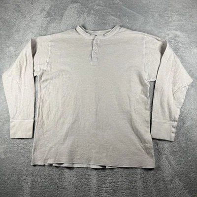 Camisa LL Bean Para Hombres XL Alta River Drivers Henley Mezcla de Lana Base Doble Capa Foto 1 de 4