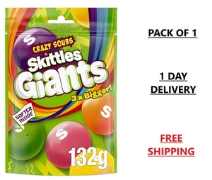 Skittles Crazy Sour Giant Chews 132g - Picture 1 of 3