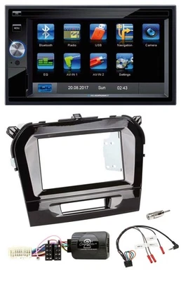 Blaupunkt 2DIN Bluetooth TMC USB Lenkrad SD Navigation für Suzuki Vitara ab 2015 - Bild 1 von 4