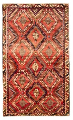 Traditional Vintage Hand-Knotted Area Rug 4'2" x 7'1" Oriental Wool Carpet - Image 1 of 4