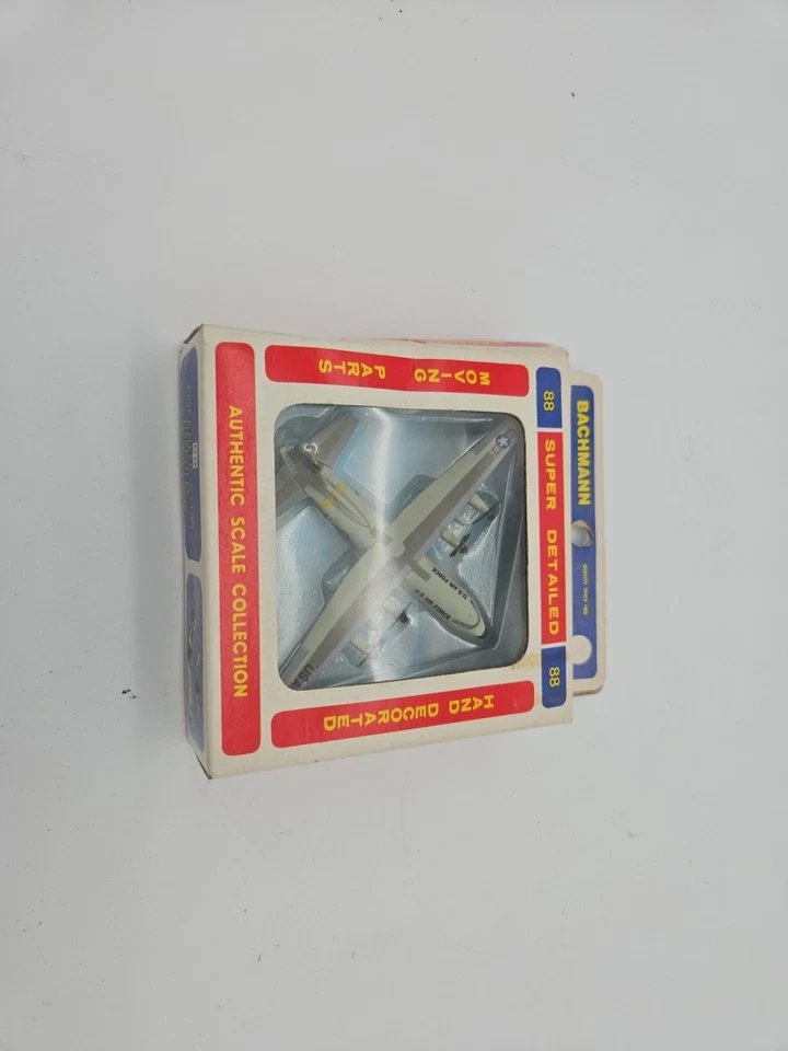 vintage bachmann mini planes #88 lockheed c-130 hercules plastic plane in box - Image 1 of 4