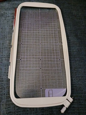 Embroidery Hoop Brother Embroidery Machines 15.5" X 7.5" W/Plastic Grid - Image 1 of 4