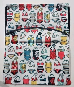 Thirty One Cinch Sack Drawstring Backpack Bag Bikini Swimsuit Beach Pool Bag - Picture 1 of 15
