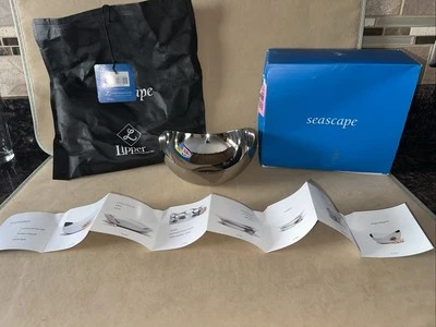 Lipper International 1907 Seascape Acero Inoxidable Pequeño Borde Ondulado Cuenco Nuevo Abierto Foto 1 de 4