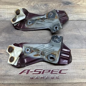 88-91 HONDA Civic Sedan FENDER BUMPER BRACKET Left Right SLIDE Oem PAIR DX LX EX - Picture 1 of 10