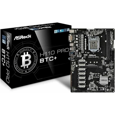 ASRock H110 Pro BTC+ 13x PCI-x Motherboard - Image 1 of 3