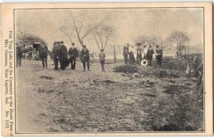Antike Postkarte Serienmörder BELLE GUNNESS La Porte IN TODESFARM makaber selten - Bild 1 von 2