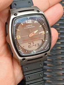 Casio AW-81 mens world time Telemeno 30 analog & digital sports watch - Imagen 1 de 8
