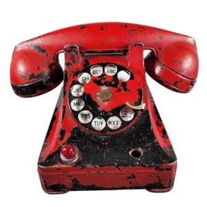 Vintage Western Electric Bell System Model F1 Telefon obrotowy (czerwony) - Zdjęcie 1 z 22