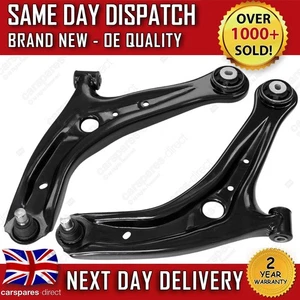 FORD FIESTA MK7 2008-2017 FRONT LOWER SUSPENSION WISHBONES CONTROL ARMS PAIR X2 - Picture 1 of 7
