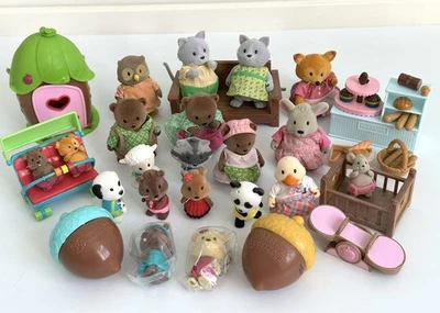 Large Lil Woodzeez Lot Bobbleez Some Still Wrapped Babies Accessories Bakery++ - Image 1 of 4