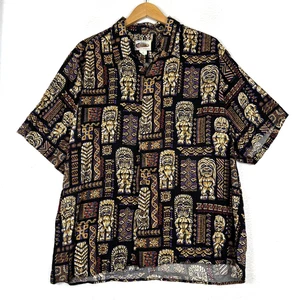 Camisa hawaiana con botones Art of Eddy Y by Reyn Spooner para hombre vintage XL Tiki AOP - Imagen 1 de 7