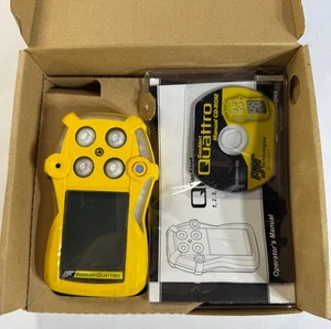 Honeywell BW 4 - Gas Alert Quattro QT-XWHM-A-Y-NA O2 CO H2S LEL Detector - Picture 1 of 4