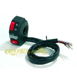 Blocchetto tasti moto universale sinistro luci frecce clacson 7/8(22mm) x 30mm - Picture 1 of 2