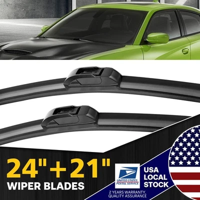 Juego de limpiaparabrisas delantero 24" y 21" nuevo para Chevrolet Camaro 2010-2015 Foto 1 de 4