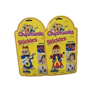 NEU The Chipmunks Alvin & Simon 2 Stück STICKLES Sticker Figur Spielzeug Amtoy 1984 - Bild 1 von 5