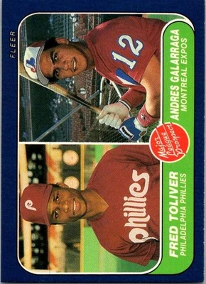 1986 FLEER #647 ANDRES GALARAGA RC  MONTREAL EXPOS  ROCKIES    NM/MT - Image 1 of 2