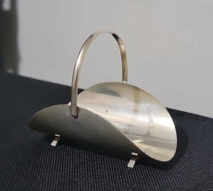 Antico porta tronchi da camino in miniatura Shreve Crump & Low Co. argento sterling - Foto 1 di 16
