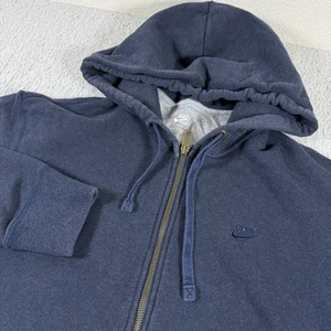 Nike Sportswear Hoodie Mens XLarge Blue Full Zip Sweatshirt Swoosh Logo - Picture 1 of 6