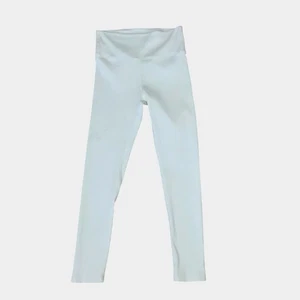 Carbon 38 weiße gerippte High Waist Leggings M minimalistisch Yoga Athleisure neu ohne Etikett Passform - Bild 1 von 9