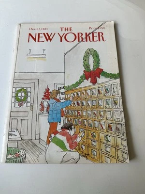 New Yorker magazine - December 12, 1983 - GETZ - Christmas mailbox Vintage - Imagem 1 de 2