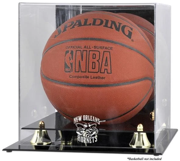 New Orleans Hornets Golden Classic Team Logo Basketball Display Case - Image 1 of 1